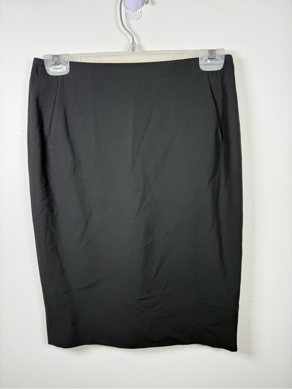 MARLOWE | Black Wool Pencil Skirt Size 4